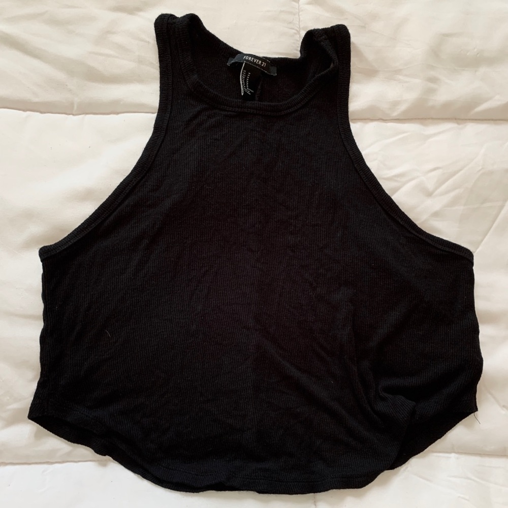 Forever 21 cropped racer back tank